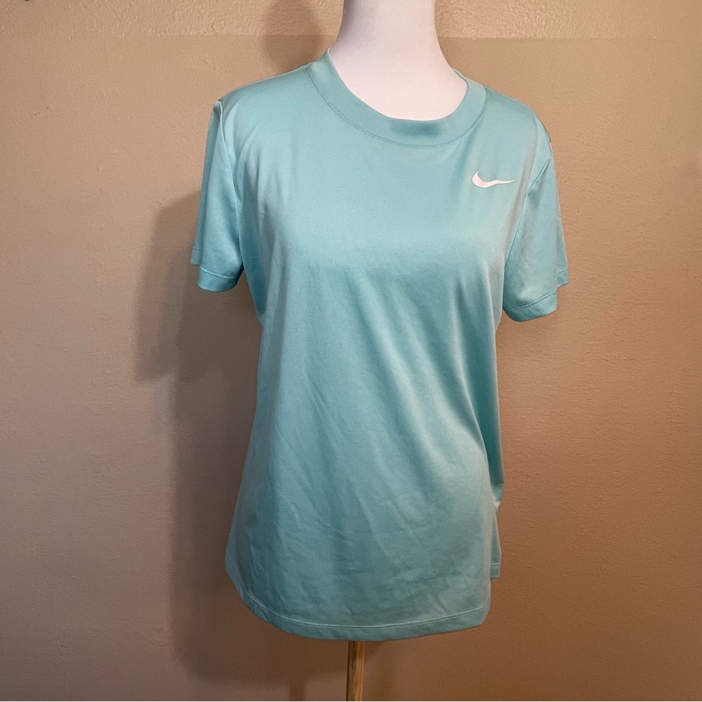 Nike Women's Aqua Short Sleeve Dri-Fit Tee